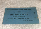 The Beach Boys 1966 Ticket Stub Mayser Gym  Franklin Marshall College Pet Sounds