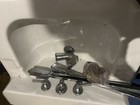 Vintage Kohler Porcelain Sink With Chrome Legs And Towel Bars  W wall Bracket