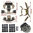 Memory Foam Helmet Liner Pad Kit Replacement For Cycling Protection