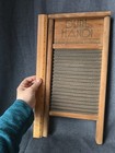 Vintage Dubl Handi Washboard Co Columbus Ohio Wash Board 18  X 8 1 2  Primitive 