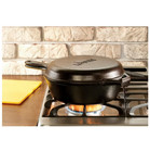 Lodge 3 2qt Cast Iron Combo Cooker  Skillet   Frying Pan Set