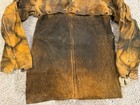 Vintage Leather Welding Jacket Brown Snaps Made In The Usa Large