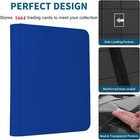 Premium 1664 Cards Capacity Binder  16 Pocket Ringless Side-loading Trading Card