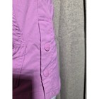 Carhartt Womens Modern Fit Scrub Top Xs Purple V-neck Pocket Utility Medical