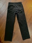 Wonder Nation Boys Black Chino Twill Straight Leg Band Church Pants Size 16