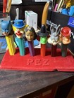 Vintage Pez Dispensers  Bug Bunny  Popeye  Wonder Woman  Cat Woman  Witch  Clown