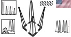 Set Of 4 Metal Hairpin Table Legs  20 Inch Black For Furniture