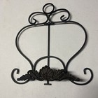 Cookbook Bible Stand Recipe Book Cast Wrought Iron Tabletop Holder Black Vintage