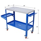 Foldable Steel Welding Table Adjustable Angle   Height 1200lbs Capacity 36 x18 