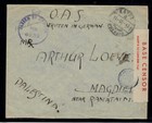 Magdiel Palestine Passed By Censor No 6232 Fpo Oas B Mandate From Egypt 1943