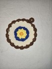 Lot Of  8 Vintage Multi Color Crochet Pot Holders Hot Pads Trivets Homemade