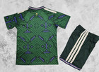 Saudi Arabia Kids Soccer Kit     Green Home Jersey   Shorts Set     Youth Uniform