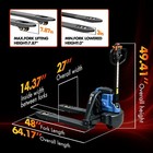 2 Pcs Fully Electric Pallet Jack Truck 48v Lithium Battery 48  X 27 fork 4400lbs