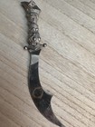 Rare Vintage Antique Pirates 1931 Viper Coiled Scimitar Sword Letter Opener 