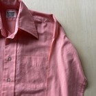 Vintage 70s Richman Brothers Dress Shirt Mens 15 Pink Stripe Dura-press No Iron