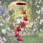 Solar Wind Chimes Cardinal Bird solar Cardinal Red Bird Wind Chime Light  Wit   