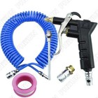 Blue Hose Copper Nozzle Air Duster Blow Gun Pneumatic Gun Splices Into Air Tank