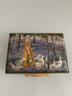 Halcyon Days 1987 Enamel Box The Goose Girl  William Leech   Stanley Royle 