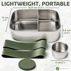 Bento Box Stainless Steel Lunch Box Leak Proof 27oz Sage Food Container