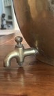 Vintage Brass Chinese Hot Water Pot Urn Samovar Foo Dog Handles As Is