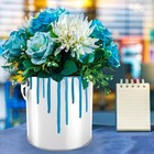 2 Pack Empty Metal Paint Bucket  1 Gallon Unlined Paint Pails With Lid