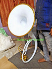 Sousaphone White Of Pure Brass Made  case mouthpc Fully Playable  Just Used Once