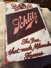    schlitz Beer    The Beer That Made Milwaukee Famous Metal Tin 8   x12   