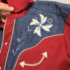 Vintage H Bar C Western Shirt Hollywood Chainstitch Mens Size 17 5