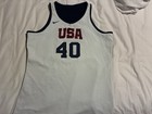 Nike Team Usa  40 Reversible Basketball Jersey Blue white Size L Olympics Camp