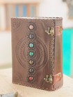 Awarded Large Safe Leather Seven Stone Brown Journal Classic New Blank Diary
