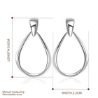 Womens 925 Sterling Silver Oval Shaped Hoop Drop Dangle Stud Earrings  e104