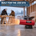 125000 Btu Forced Air Propane Heater Portable Space Heater For Garage Jobsite