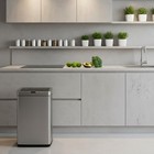 13 2 Gallon Trash Can W  Lid Motion Sensor 50 Litre Brushed Stainless Steel