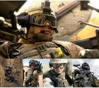 Desert Storm Tactical Military Ballistic Shooting Proof Goggles 3 Lens Brown