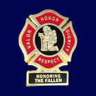 Firefighter Honoring The Fallen Pin  1-1 4 h  10k Gold Pltd   343