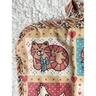 Vintage Franco Quilted Pot Holder Animal Cat Goose Hen Bear Country Cottage Core