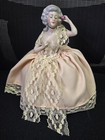 Beautiful Antique Pin Cushion Germany Porcelain Half Doll