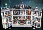 3 Levels Lunatic Mad House Hospital Modular Architecture Model Building Blocks 