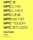 Akai Mpc X Live Live Ii One Key 61 Touch Studio Version 2 11 User Guide