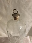 Vintage Clear Etched Glass Victorian Apothecary Decanter 