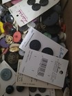 Vintage 7 Lbs Mixed Lot Multicolor Assorted Buttons Thimbles And Pin Cushions  