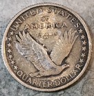 1917-p Type 1 Standing Liberty Quarter Full Head Choice Bu Great Eye Appeal