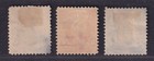 Philippines Scott 220-222 Used 1901 Us Admin 1st Bureau Overprints Scv  52 50