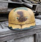 German Ww2 Paratrooper M38 Fallschirmjager Helmet Green Tan Brown Camouflage