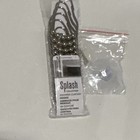 Splash Collection Polished Silver Metal Shower Curtain Hooks 12-pack