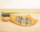 Vintage Norwegian Scandinavian Swedish Kurbits Rosemaled 17    Wood Flax Knife