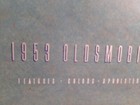 1953 Oldsmobile Dealer Catalog W  Paint   Interior Samples Rare Original Gm