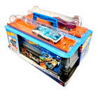 Hot Wheels Race Case Track Set With 2 Cars   Carrying Case  nib