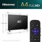 40-inch Class A4 Series Fhd 1080p Smart Roku Tv With Alexa Compatibility  40a4nr