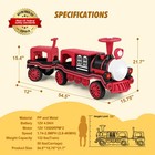 Red Large 2-seater Electric 12v Kids Ride On Train W carriage 2speed music light